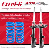 Rear KYB EXCEL-G Shock Absorbers + Raised Coil Springs for TOYOTA Kluger GSU40R