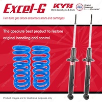 Rear KYB EXCEL-G Shock Absorbers + Standard Coil Springs for HYUNDAI Lantra J1