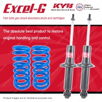 Rear KYB EXCEL-G Shock Absorbers + Raised Coil Springs for SUBARU Outback BH9