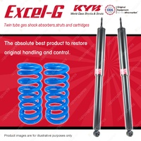 Rear KYB EXCEL-G Shock Absorbers Raised Coil Springs for HOLDEN Commodore VK VL