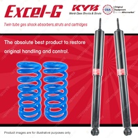 Rear KYB EXCEL-G Shock Absorbers + Raised Coil Springs for HOLDEN Commodore VL