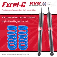 Rear KYB EXCEL-G Shock Absorbers Raised Coil Springs for HOLDEN Torana LC LJ TA