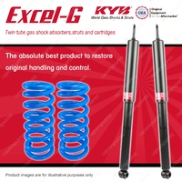 Rear KYB EXCEL-G Shock Absorbers Raised Coil Springs for HOLDEN Torana LH LX UC