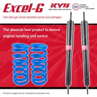 Rear KYB EXCEL-G Shock Absorbers Raised Coil Springs for FORD Falcon XR XT XW XY