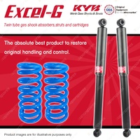 Rear KYB EXCEL-G Shock Absorbers Raised Coil Springs for MITSUBISHI Pajero NF NG