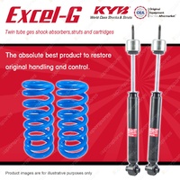 Rear KYB EXCEL-G Shock Absorbers + Raised Coil Springs for FORD Falcon XF