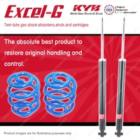 Rear KYB EXCEL-G Shock Absorbers + Super Low Coil Springs for MAZDA Mazda 3 BK