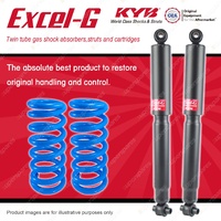 Rear KYB EXCEL-G Shock Absorbers + Raised Coil Springs for VOLVO 740 940