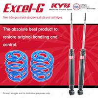 Rear KYB EXCEL-G Shock Absorbers Sport Low Coil Springs for TOYOTA Tarago ACR30R