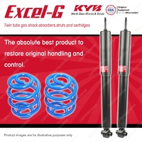 Rear KYB EXCEL-G Shocks Super Low Coil Springs for HOLDEN Commodore VX VY