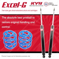 Rear KYB EXCEL-G Shock Absorbers + Super Low Coil Springs for FORD Focus LW