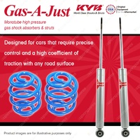 Rear KYB GAS-A-JUST Shock Absorbers Sport Low Coil Springs for RENAULT Clio MKII