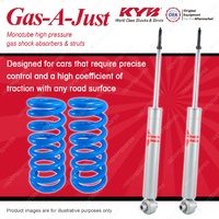 Rear KYB GAS-A-JUST Shock Absorbers + Raised Coil Springs for FORD Falcon EA