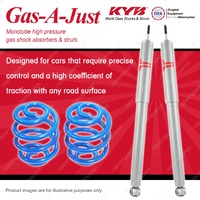 Rear KYB GAS-A-JUST Shock Absorbers + Sport Low Coil Springs for NISSAN 1600 510
