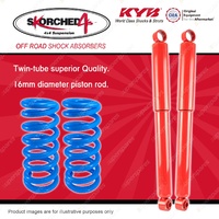 Rear KYB SKORCHED 4'S Shock Absorbers + Raised Coil Springs for FORD Maverick