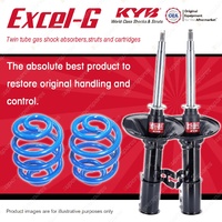 Front KYB EXCEL-G Shock Absorbers Coil Springs for MAZDA 626 GD Sedan 87-12/1991