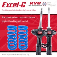 Front KYB EXCEL-G Shock Absorbers Coil Springs for MAZDA 626 GD Sedan 87-12/1991