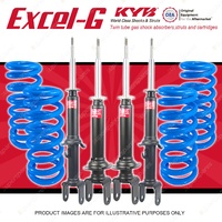 4x KYB EXCEL-G Shock Absorbers + Raised Coil Springs for FORD Falcon AU IRS