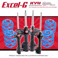 4x KYB EXCEL-G Shock Absorbers + Lovells Super Low Coil Springs for MAZDA 323 BG