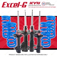 4x KYB EXCEL-G Shocks + Lovells STD Coil Springs for MAZDA 323 BA BPZA 1.8