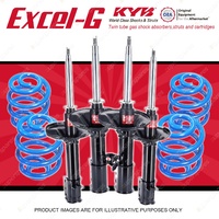 4x KYB EXCEL-G Shock Absorbers + Lovells Super Low Coil Springs for MAZDA 626 GD