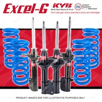 4x KYB EXCEL-G Shock Absorbers + Lovells STD Coil Springs for SUBARU Liberty BG9