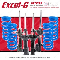 4x KYB EXCEL-G Shock Absorbers + Lovells STD Coil Springs for SUBARU Liberty BG7