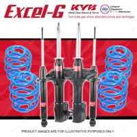 4x KYB EXCEL-G Shocks + Super Low Coil for MITSUBISHI Verada KE KF KH Sedan