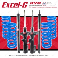 4x KYB EXCEL-G Shocks + Raised Coil Springs for HOLDEN Commodore VR VS Sedan V8