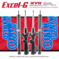 4x KYB EXCEL-G Shocks +  Raised Coil Springs for HOLDEN Commodore VR VS Wagon V8