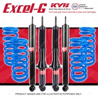 4x KYB EXCEL-G Shocks + Raised Coil Springs for TOYOTA Landcruiser Prado 95