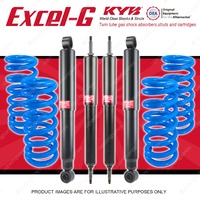 4x KYB EXCEL-G Shock Absorbers HD Raised Coil Springs for NISSAN Patrol GU GU VI