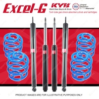 4x KYB EXCEL-G Shocks + Coil Springs for HOLDEN Commodore VL Sedan V8 18"