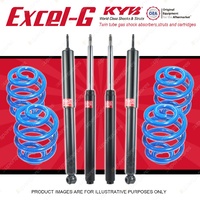 4x KYB EXCEL-G Shocks + Coil Springs for HOLDEN Commodore VL Wagon V8 18"