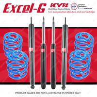 4x KYB EXCEL-G Shocks + Lovells Super Low Coil for HOLDEN Commodore VN VP V6