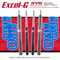 4x KYB EXCEL-G Shock Absorbers + Coil Springs for HOLDEN Commodore VN VP FE2 V6