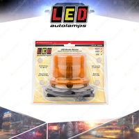 LED Autolamps Amber Emergency Warning Strobe Beacon Light Magnetic Mount Lamp