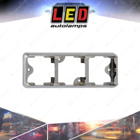 LED Autolamps Replacement Triple Chrome Bracket Suit 80 Series Lamps in Bulk