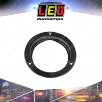 LED Autolamps Black Plated Steel Flange Mount - Suit Round Light Lamps