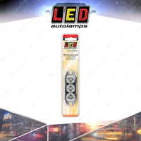 LED Autolamps White Emergency Warning Light 3 LED 11 Flash Patterns Lamp Blister