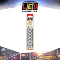 LED Autolamps Red Emergency Warning Light 6 LED 14 Flash Patterns Lamp Blister