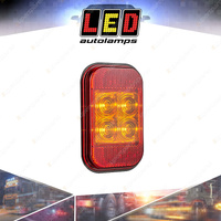 LED Autolamps Amber Indicator/Reflector Light 12-24 Volt 4 LED Lamp Only Bulk