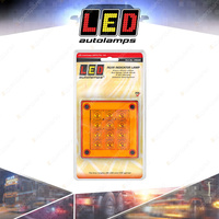 LED Autolamps Rear Indicator Light 12-24V 12 LED Lamp with 4mm Gasket Blister