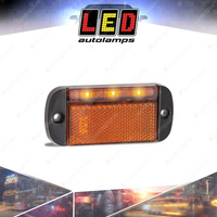 LED Autolamps Amber Side Direction Indicator Reflector Light 3 LED Lamp Bulk