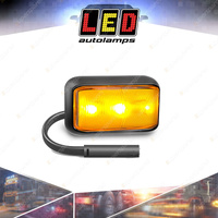 LED Autolamps Side Direction Indicator Light 2 Pin Plug 3 LED Lamp Twin Blister