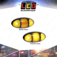 LED Autolamps Amber Side Marker/CAT5 Side Direction Indicator Light 14 LED Bulk