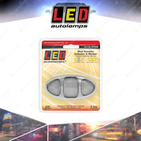 LED Autolamps Amber Side Marker/CAT5 Direction Indicator Chrome Housing Blister