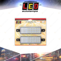 LED Autolamps Front Indicator/Marker/DRL Light 12V 18 LED Lamp Twin Blister