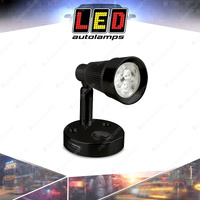 LED Autolamps Black Interior Reading Light 12 Volt USB Outlet Bulk