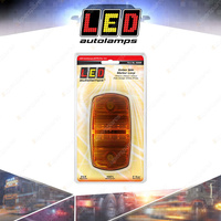 LED Autolamps Amber Side Marker Light 12-24 Volt 4 LED Lamp Single Blister